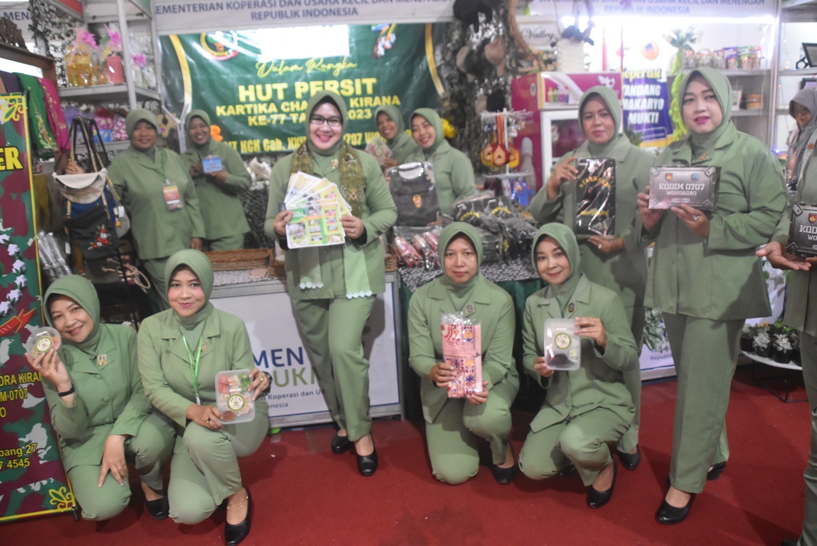 Persit KCK Kodim 0707 Wonosobo Ikuti Wonosobo Festival UKM Expo 2023