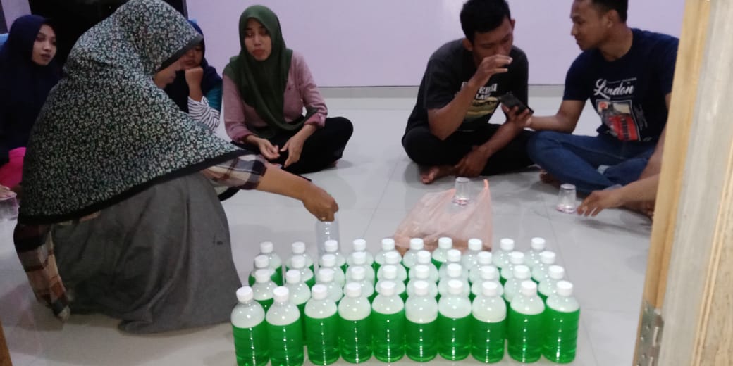 Sabun Cuci  Piring  Berhasil Diproduksi Karang Taruna 