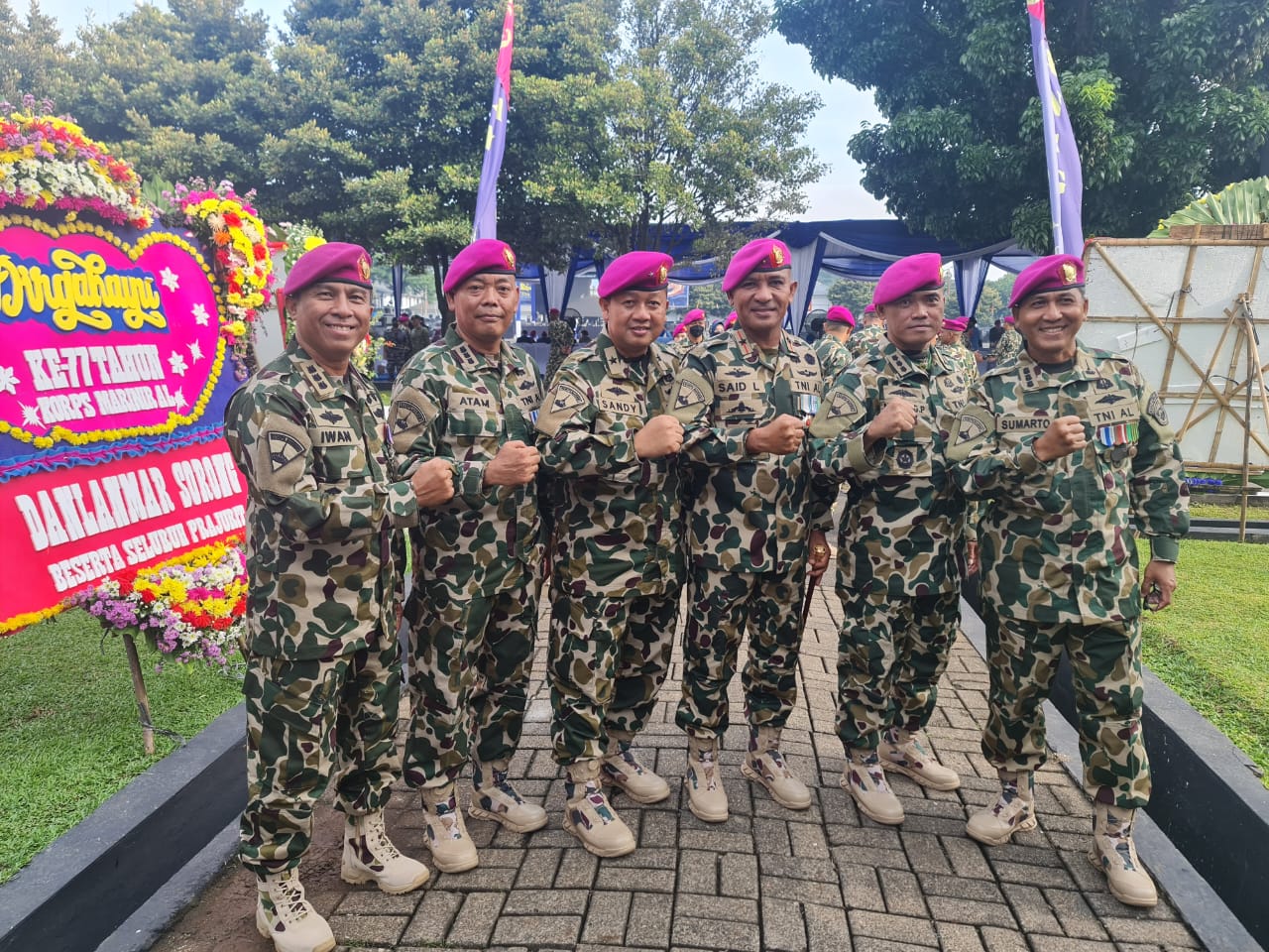 Danlantamal Ix Ambon Hadiri Upacara Hut Ke 77 Korps Marinir Di Bumi